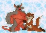  dreamworks duo interspecies leo leo_(pom madagascar male mammal mustelid otter penis rat rodent unknown_artist 