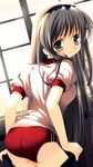  blue_eyes buruma clannad long_hair sakagami_tomoyo silver_hair 