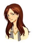  alternate_hairstyle bioshock bioshock_infinite blue_eyes brown_hair elizabeth_(bioshock_infinite) long_hair shroedinger smile solo 