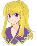  clarine fire_emblem fire_emblem:_fuuin_no_tsurugi kona_nanamu long_hair lowres ponytail purple_eyes smile solo upper_body 