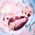  bad_id bad_pixiv_id cherry_blossoms flying hair_ornament hairclip highres lispict mary_janes rumia shoes solo touhou 