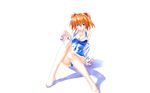  neon_genesis_evangelion soryu_asuka_langley swimsuit utatane_hiroyuki white 