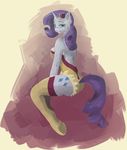  anthro anthrofied anz blue_eyes clothing cutie_mark equine female friendship_is_magic hair horn horse looking_at_viewer mammal my_little_pony pony purple_hair rarity_(mlp) sad simple_background solo unicorn 