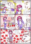  &lt;3 abs anthro balls blush cat clothing comic crossdressing cub dialog duo english_text feline female green_eyes hair inside male mammal mariano mouse my_little_pony nipples penis purple_hair rodent teddy_bear television text watching yellow_eyes young 