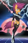  anthrofied cyborg equine female friendship_is_magic grid horse landscape_background laser lightning mammal moon my_little_pony palm_tree panties pony scootaloo_(mlp) solo underwear v-d-k 