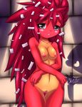  &lt;3 blush breasts female flaky flippy grey_eyes hair happy_tree_friends hedgehog long_hair looking_at_viewer mammal mnxenx001 navel nipples nude open_mouth porcupine pussy red_hair red_nose red_skin rodent solo standing teeth thighs yellow_skin 