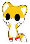  anthro black_eyes canine cute fox hair looking_at_viewer male mammal miles_prower multiple_tails orange_hair sega smile solo sonic_(series) tailsdoll5 