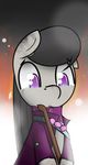  ambiguous_gender black_hair bow_tie clothing equine friendship_is_magic hair horse mammal my_little_pony octavia_(mlp) pony ppdraw purple_eyes solo tears 