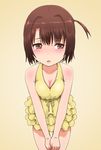  :o bad_id bad_pixiv_id blush body_blush breasts brown_eyes brown_hair casual_one-piece_swimsuit cleavage haruue_erii looking_away medium_breasts one-piece_swimsuit short_hair side_ponytail solo swimsuit thigh_gap to_aru_kagaku_no_railgun to_aru_majutsu_no_index tsi 