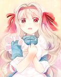  absurdres apron brown_hair dress hair_ribbon hairband highres kagerou_project kozakura_marry long_hair red_eyes revanche ribbon solo 