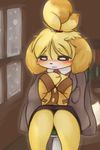  anthro canine dog female isabelle_(animal_crossing) mammal nintendo shizue_(animal_crossing) solo video_games 