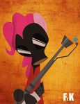  ambiguous_gender equine female fire flamethrower fluttershythekind friendship_is_magic gas_mask hair horse mammal mask my_little_pony pink_hair pinkie_pie_(mlp) pony pyro_(team_fortress_2) ranged_weapon solo team_fortress_2 weapon 