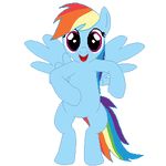  alpha_channel animated dancing equine female feral friendship_is_magic hair horse low_res mammal multi-colored_hair my_little_pony pegasus pony purple_eyes rainbow_dash_(mlp) rainbow_hair solo tomdantherock wings 