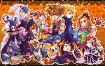  biyomon black_tailmon digimon digimon_adventure halloween multiple_boys multiple_girls palmon tachikawa_mimi tailmon takenouchi_sora yagami_hikari yagami_taichi 