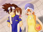  brown_eyes brown_hair digimon red_hair takenouchi_sora yagami_hikari yagami_taichi 