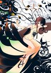  bad_id bad_pixiv_id brown_hair character_request china_dress chinese_clothes chun_(friendly_sky) dress fan flat_chest greenwood legs original sandals short_hair solo 