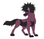  alternate_species azzai black_hair blue_eyes canid canine canis claws dabi_(mha) feet feral flat_colors furrification hair looking_back male mammal my_hero_academia paws quadruped simple_background solo spiky_hair standing stitch_(sewing) tail white_background wolf 