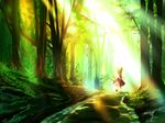  animal_ears bad_id bad_pixiv_id cat_ears cat_tail chen forest hat nature solo tail touhou yuna_gram 