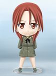  chibi figure lielos long_hair military military_uniform minna-dietlinde_wilcke nendoroid red_eyes red_hair solo strike_witches uniform world_witches_series 