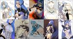  android ass bad_id bad_pixiv_id blue_hair chobihige collage comparison elbow_gloves gloves kos-mos kos-mos_ver._3 kos-mos_ver._4 long_hair red_eyes xenosaga xenosaga_episode_i xenosaga_episode_ii xenosaga_episode_iii 
