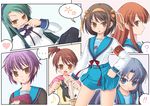  6+girls ? amamiya_minato asahina_mikuru asakura_ryouko bad_id bad_pixiv_id kita_high_school_uniform kyon_no_imouto multiple_girls nagato_yuki pantyhose school_uniform serafuku suzumiya_haruhi suzumiya_haruhi_no_yuuutsu tsuruya 