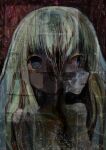  1girl abstract abstract_background bare_shoulders blonde_hair broiler empty_eyes expressionless grey_eyes highres looking_at_viewer multiple_views no_mouth original parted_lips profile upper_body 