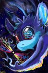 animancer blue_body blue_fur deity fur galaxy harzipan harzy hi_res infinity monster rainbow singularity space star