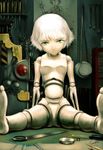  android doll original robot_joints s_zenith_lee short_hair sitting solo white_hair 