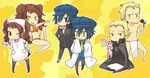  4girls androgynous bad_id bad_pixiv_id barefoot bikini blonde_hair blue_hair brown_hair chibi dark_persona dual_persona fundoshi hat japanese_clothes jpeg_artifacts kappougi kujikawa_rise labcoat multiple_boys multiple_girls omugi persona persona_4 reverse_trap school_uniform shirogane_naoto short_hair swimsuit tatsumi_kanji thighhighs yasogami_school_uniform yellow_eyes 