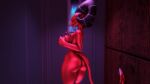 3d_(artwork) absurd_res anthro barbie_(helluva_boss) bathing big_breasts big_butt breasts butt claws demon detailed_background digital_media_(artwork) eyes_closed female helluva_boss hi_res horn imp nude open_mouth open_smile red_body shower showering smile solo sonicthebitch tail thick_thighs water