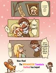  akizuki_ritsuko blonde_hair blush comic english glasses hard_translated hoshii_miki idolmaster idolmaster_(classic) idolmaster_1 multiple_girls riyo_(lyomsnpmp) rocket slapping speech_bubble tears translated 