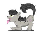  canine claws cute equine fangs female feral friendship_is_magic hi_res horse lycan mammal my_little_pony my_roommate_is_a_vampire octavia_(mlp) octavio playful pony ridgetail95 smile solo were werewolf wolf 