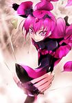  bad_end_happy bad_end_precure fingerless_gloves foreshortening gloves outstretched_arm outstretched_hand pink_eyes pink_hair precure smile_precure! solo tima 