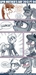  derpy_hooves_(mlp) dialog english_text equine female feral friendship_is_magic hair horn horse john_joseco lauren_faust_(character) long_hair mammal my_little_pony pegasus pony princess_luna_(mlp) text winged_unicorn wings 