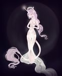  anthro black_background breasts clothing companda dress equine female hair hooves horn horse mammal nipples plain_background purple_hair solo standing translucent unicorn 