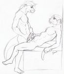  efenrai erection frottage gay humanoid_penis male mammal mustelid nude otter penis sex 