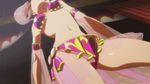  16:9 1girl amy_(suisei_no_gargantia) animated animated_gif approximated_aspect_ratio belly_dancer bikini bounce bouncing_breasts breasts dancing head_out_of_frame lowres midriff navel short_hair solo suisei_no_gargantia swimsuit 