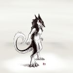  kryvian looking_at_viewer male nude pose sergal solo standing 