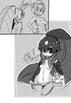  bangs blunt_bangs blush_stickers breasts condom condom_in_mouth condom_wrapper fins fish_girl garrison_cap glasses hair_ornament hat headset looking_at_viewer minette_(skullgirls) molly_(skullgirls) monster_girl mouth_hold multiple_girls nipples nude panties panty_pull shell sho-n-d sign skullgirls small_breasts top_hat topless underwear undressing wide_hips 