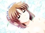  1girl aozora_haruka brown_hair edelweiss game_cg katakura_shinji nude short_hair solo 