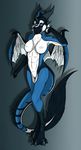  anthro breasts claws digitigrade dragon eloriya female gradient_background horn kurtassclear lizard nipples nude pussy reptile scalie simple_background solo standing sulferdragon toes 