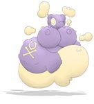  big_breasts breasts female hi_res huztar koffing nintendo nipples pok&#233;mon pok&eacute;mon solo video_games 