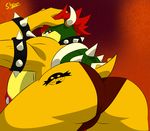  armpits big big_breasts big_butt bowser breasts butt clothed clothing collar crossgender crossover dragon female green_skin hair half-dressed half_nude hand_on_head horn koopa lizard looking_back male mario_bros nintendo nipple_piercing nipples orange_background piercing plain_background pose presenting presenting_hindquarters raised_arm red_background red_eyes red_hair reptile robotnik scalie sega shadow shell shiny short_hair side_boob slypon solo sonic_(series) spikes squint tattoo thong turtle underwear video_games yellow_body yellow_skin 