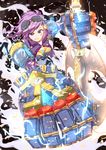  axe blue_eyes goggles image_sample league_of_legends md5_mismatch mushiboy pink_hair pixiv_sample shoulder_pads smirk vi_(league_of_legends) weapon 