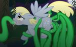  anal anal_penetration blonde_hair blush bound cum cutie_mark derpy_hooves_(mlp) equine fellatio female feral friendship_is_magic gray_body grey_body hair mammal my_little_pony oral oral_sex pegasus penetration pussy_juice saliva sex solo tentacles triple_penetration vaginal vaginal_penetration wings 
