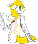  equine female fur horse lightning_chaser lightning_chaser_(artist) lightning_chaser_(character) mammal my_little_pony plain_background pony solo white_fur 