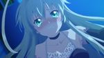  ahoge animated animated_gif blue_eyes blush choker from_below haiyore!_nyaruko-san lowres non-web_source nyarlathotep_(nyaruko-san) silver_hair solo spoilers tears 