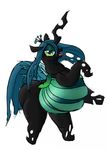  butt calorie changeling chubby female feral friendship_is_magic my_little_pony open_mouth queen_chrysalis_(mlp) sketch solo wings 