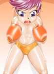  anbx boxing boxing_gloves child female friendship_is_magic hair human humanized mammal mouth_guard my_little_pony navel not_furry open_mouth purple_hair scootaloo_(mlp) solo standing sweat topless underwear wet young 