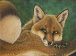  ambiguous_gender canine dark_natasha fox lying mammal nude on_front solo 